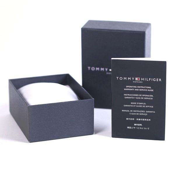 Tommy Hilfiger watch gift box and documentation packaging