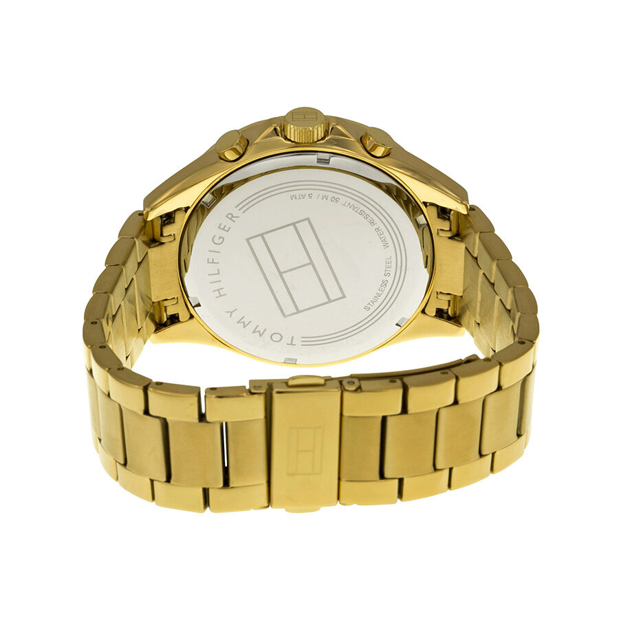 Tommy Hilfiger Luke Multifunction White Dial Gold Men's Watch - 1791121