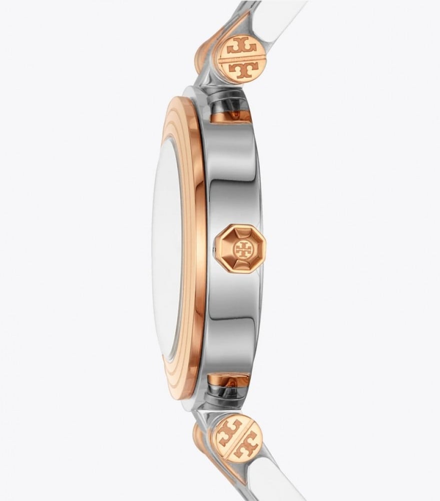 Tory Burch Classic T Watch Two Tone Women's Watch TBW9011