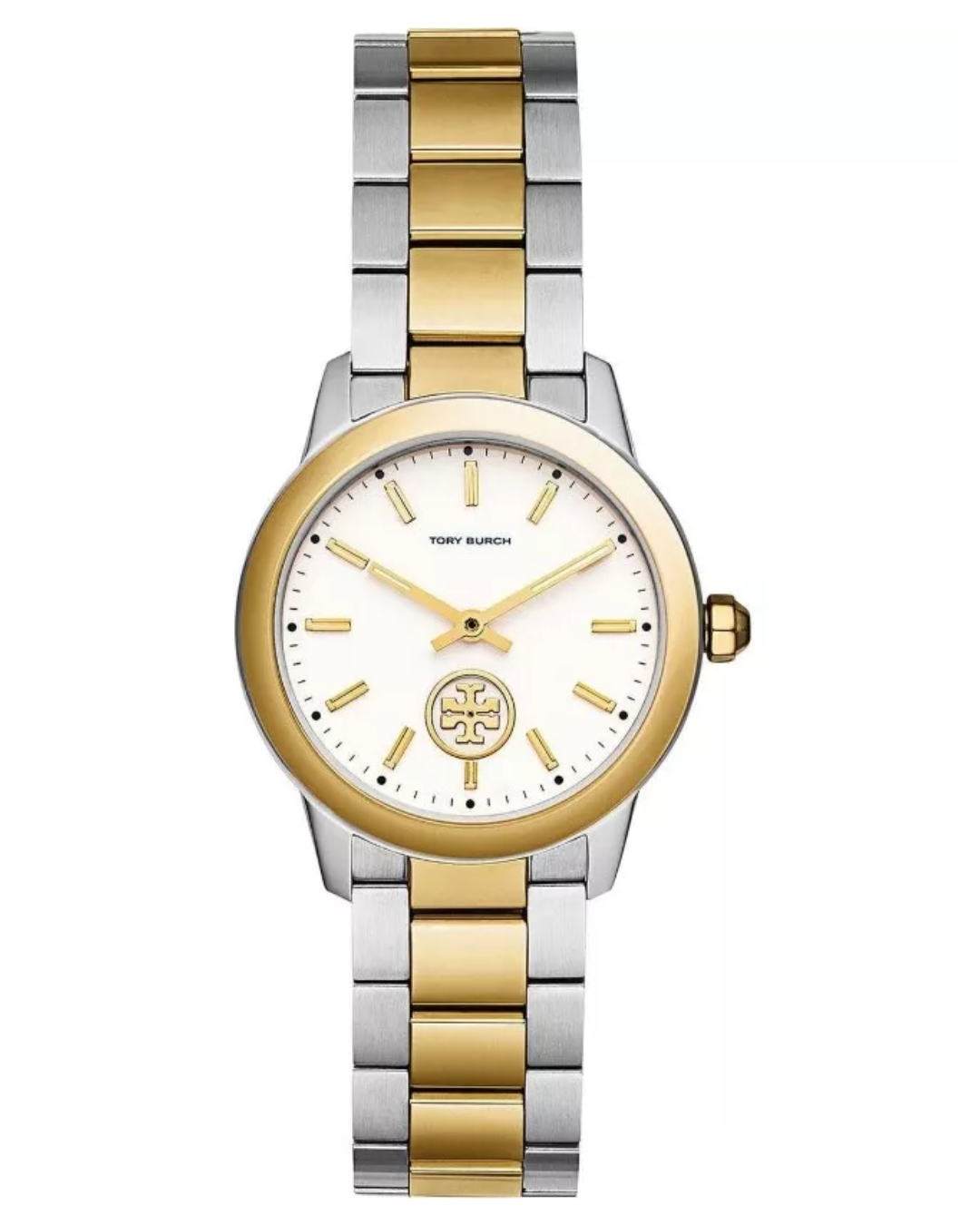 Tory Burch Collins Petite Yellow Gold-Tone and Stainless Steel Women's Watch TBW1306