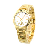 Tory Burch Yellow Gold Collins White Dial Watch  Women's Watch TBW1300