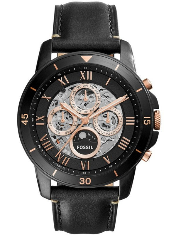 Fossil Grant Skeleton Dial Automático Reloj multifunción para hombre ME3138