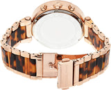 Michael Kors Parker Chronograph Rose Dial Rose Gold Ladies Watch MK5538