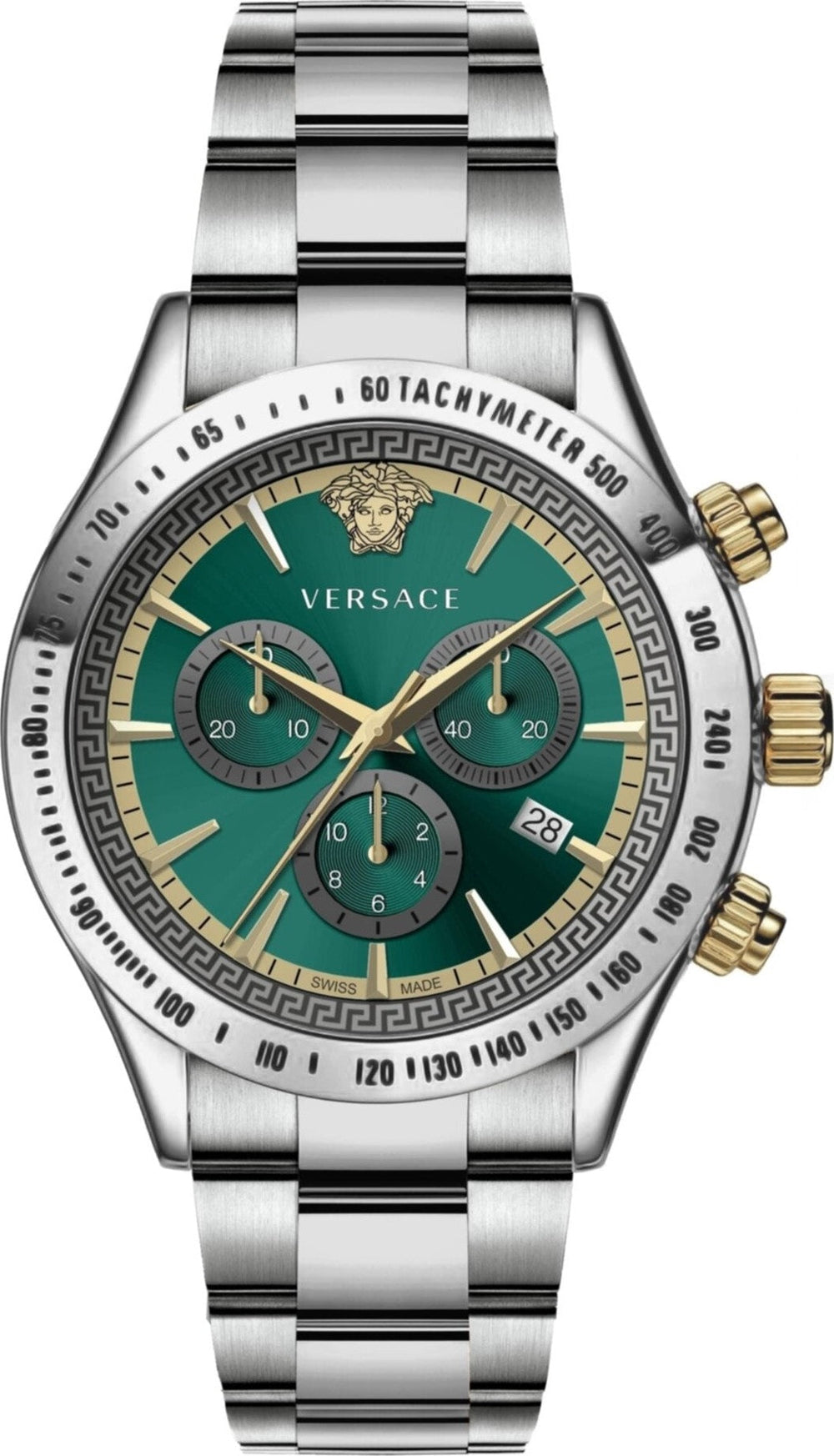 Buy Versace Classic Chronograph Green Dial Men's Watch - VEV700721