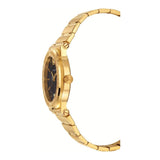 Versace Greca Black Dial Gold Steel Strap Women's Watch - VEVH00820