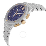 Versace Greca Logo Chronograph Quartz Blue Dial Men's Watch - VEZ900221