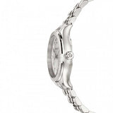 ساعة فيرساتشي هيلينيوم كوارتز بمينا أبيض وسوار من الفولاذ الفضي للنساء - VEHU00320