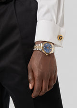Versace Hellenyium Two-Tone Blue Dial Men's Watch - VEVK00520