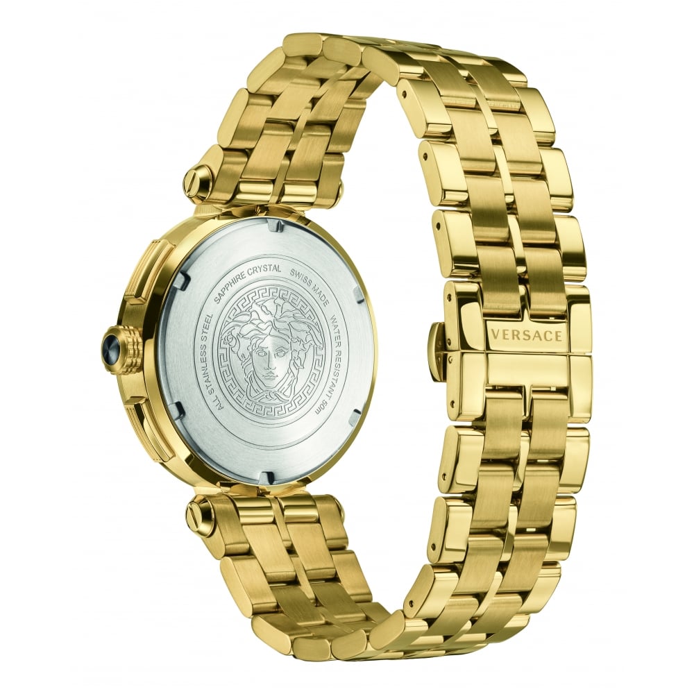 Versace V-Racer Aion Gold Chronograph Men's Watch - VBR060017