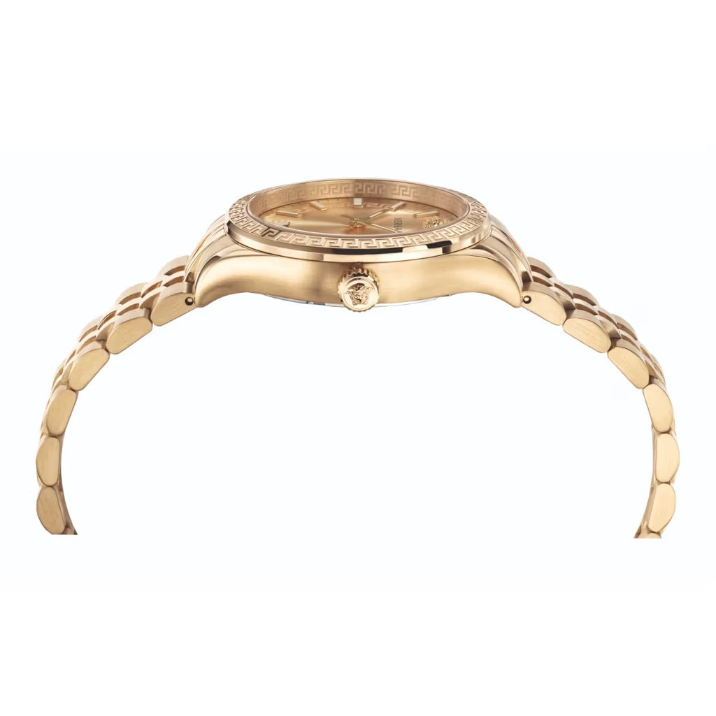 Versace Virtus All Gold Dial Gold Bracelet Watch - VEHU00720