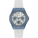 Guess Starlight White Silicone Band Reloj Mujer W0846L7