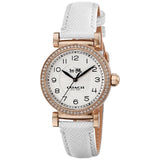 Coach Madison White Leather Strap Women's Watch  14502401 - Watches of America