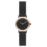 Skagen Hald Black Dial Rose Gold Ladies Watch  SKW2493 - Watches of America