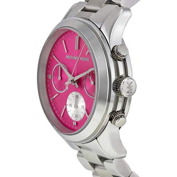 Michael Runway Chronograph Pink Dial Ladies Watch MK6160 - Watches of America #2