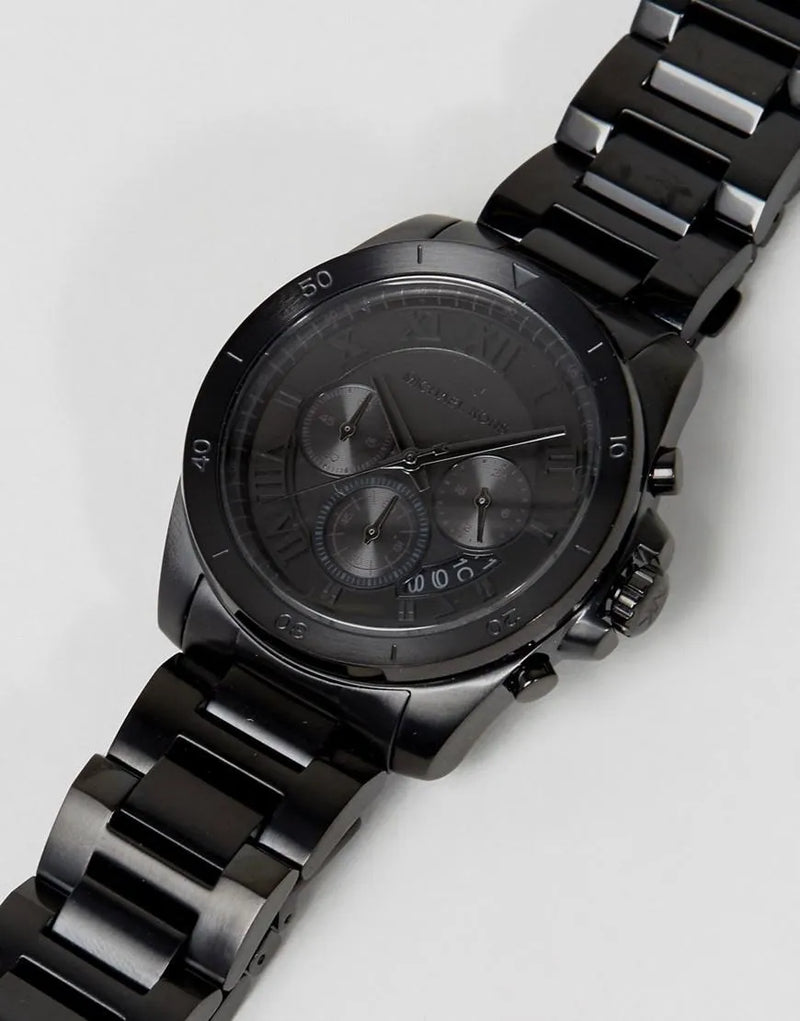 Michael Kors Reloj Alek All Black de gran tamaño para hombre MK8900