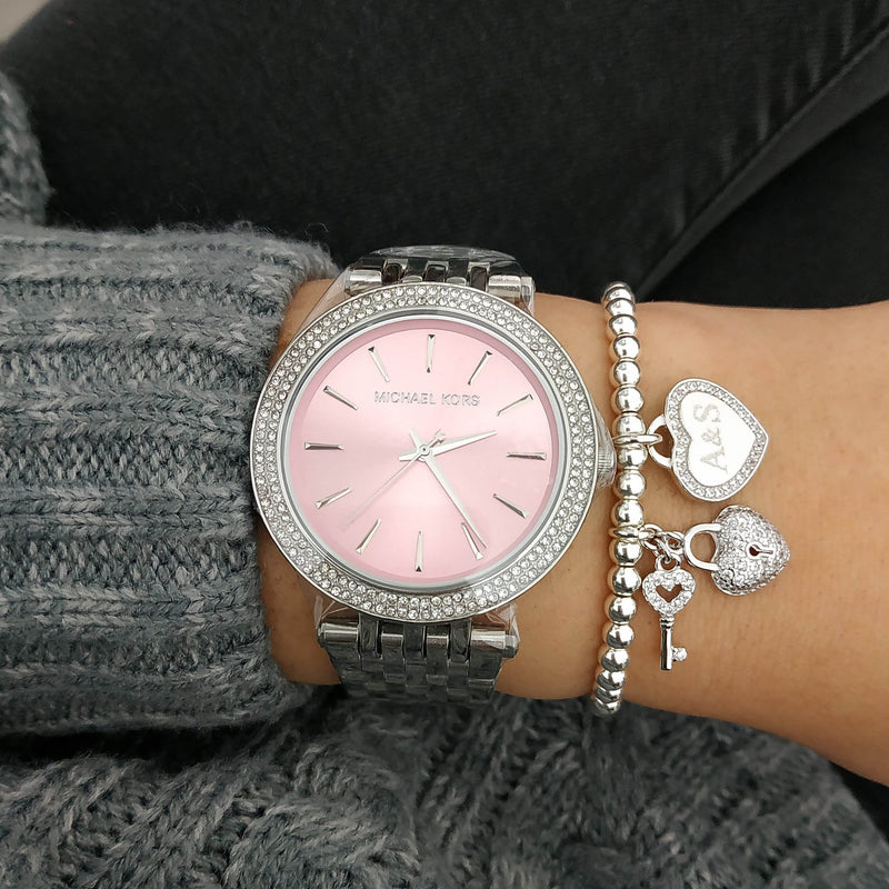 Michael Kors Darci Crystal Paved Pink Dial Ladies Watch MK3352 - Watches of America #2