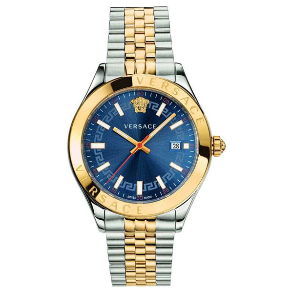 Versace Hellenyium Two-Tone Blue Dial Men's Watch  VEVK00520 - Watches of America