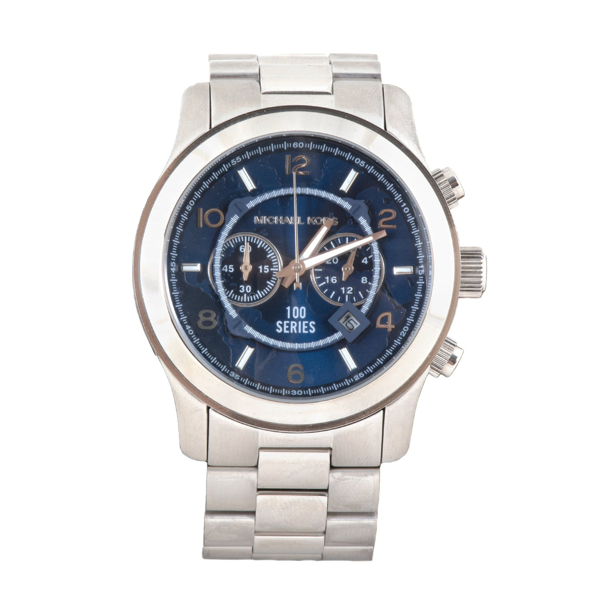 特別価格！MICHAEL KORS Men's クロノグラフ Gage 45mm MK8617 Michael Kors Men's Gage Stainless-Steel and Navy Leather