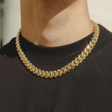 Big Daddy 12mm All Gold Cuban Long Chain