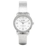 Coach Delancey Classic All Silver Diamond Ladies Watch  14502353 - Watches of America