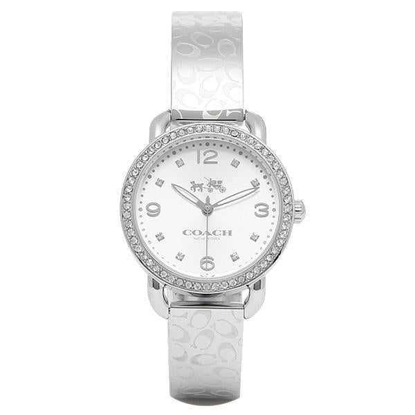 Coach Delancey Classic All Silver Diamond Ladies Watch  14502353 - Watches of America