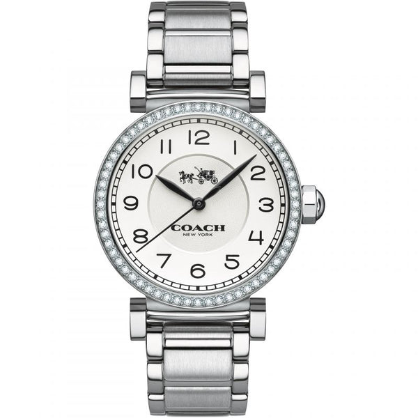 Coach Madison Reloj de mujer de acero inoxidable con esfera plateada 14502396