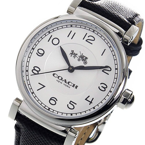Coach Madison Black Leather Strap Women's Watch 14502406 - Watches of America #2
