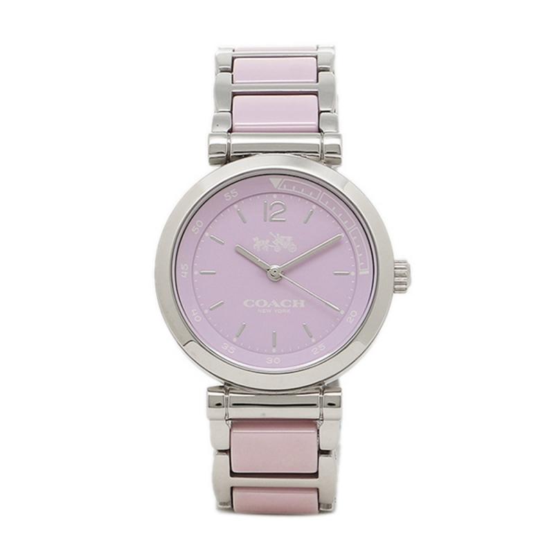 Coach Delancey Two-Tone Silver Stainless Steel & Purple Ceramic Women's Watch  14502461 - Watches of America