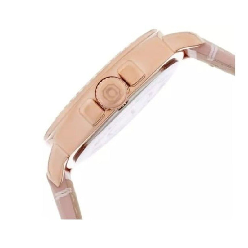 Coach Pink Leather Rose Gold Case Women's Watch 14503151 - Watches of America #2