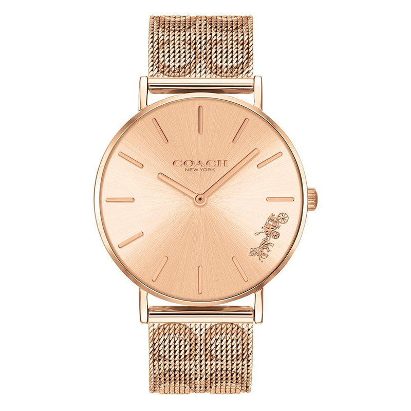 Coach Perry Rose Gold Mesh Women's Watch  14503343 - Watches of America