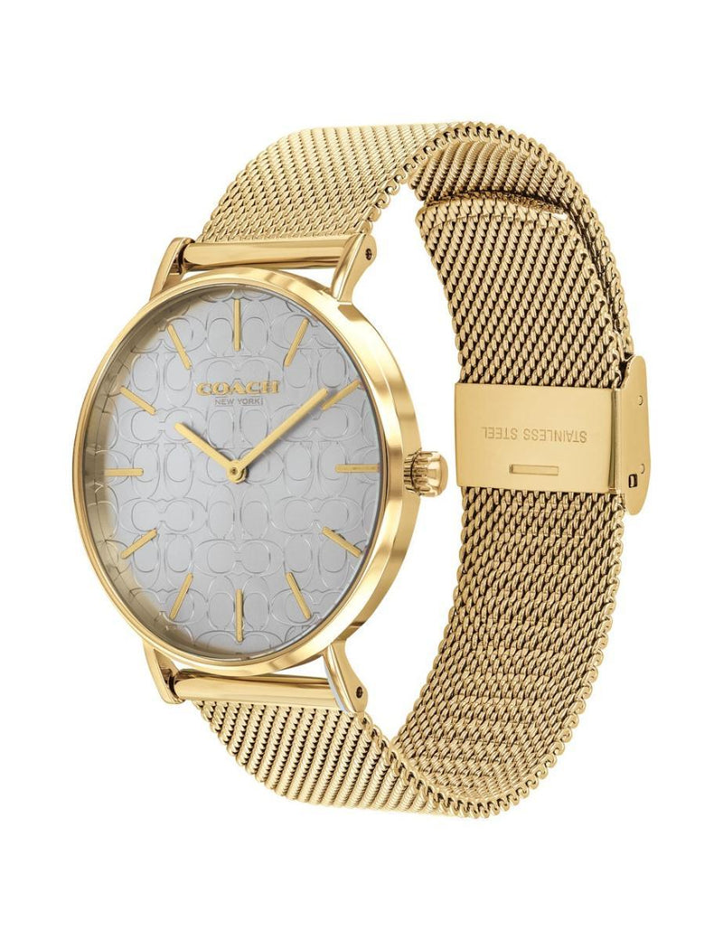 Coach Perry Silver Dial Gold Stainless Steel Women's Watch 14503385 - Watches of America #2