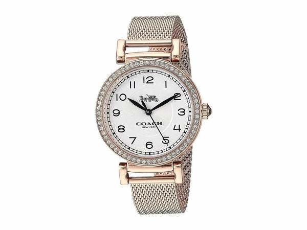 Coach Madison Rose Gold Tone Stainless White Dial Ladies Watch  14503398 - Watches of America