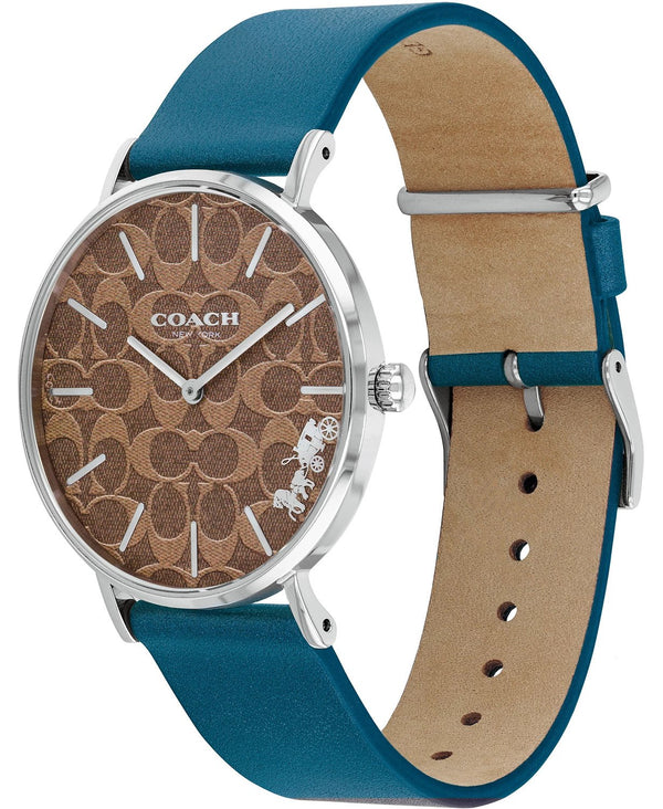 Coach Perry Blue Leather Strap Women's Watch 14503475 - Watches of America #2