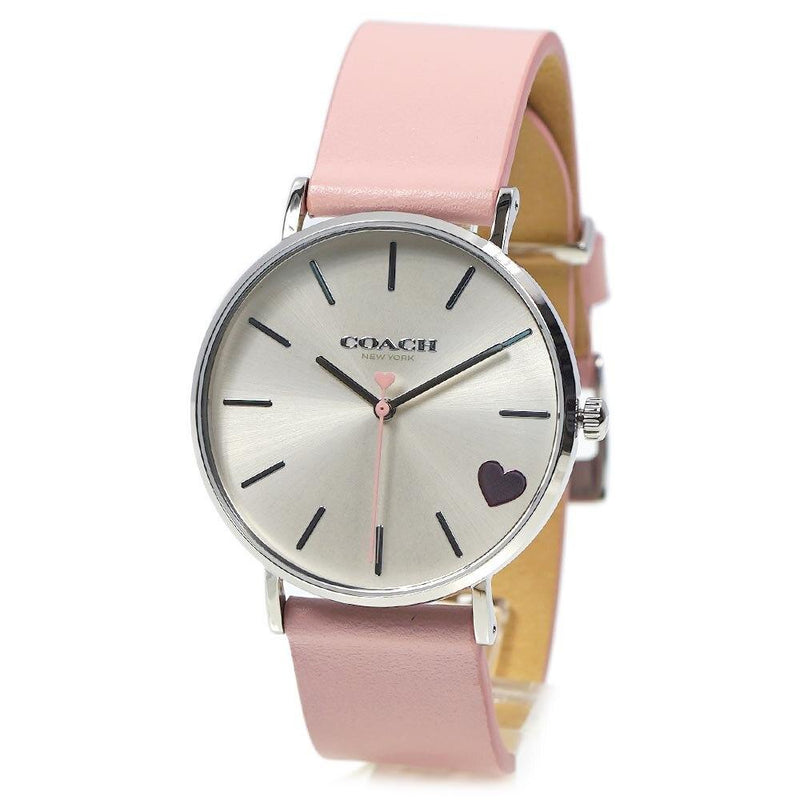 Coach Perry Blush Pink Leather Strap Women's Watch  14503516 - Watches of America