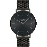 Coach Charles Black Mesh Men's Watch  14602148 - Watches of America