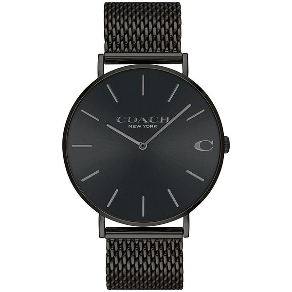 Coach Charles Black Mesh Men's Watch  14602148 - Watches of America