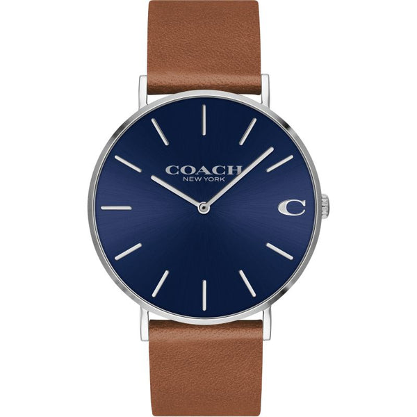 Coach Charles Brown Leather Men's Watch  14602151 - Watches of America