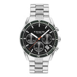 Coach Thompson Silver Black Dial Sports Men's Watch  14602385 - Watches of America