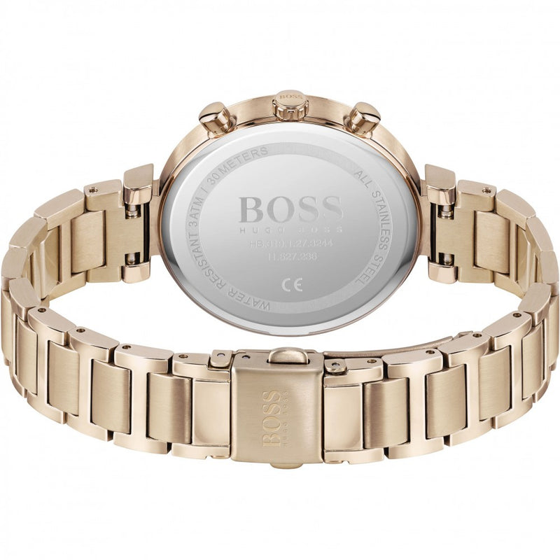 Hugo Boss Flawless Chronograph Rose Gold Women's Watch 1502531 - Watches of America #3