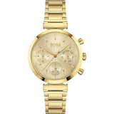 Hugo Boss Flawless Chronograph Gold Women's Watch  1502532 - Watches of America