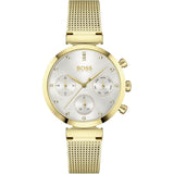 Hugo Boss Flawless Gold Mesh Women's Watch  1502552 - Watches of America