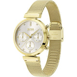 Hugo Boss Flawless Gold Mesh Women's Watch 1502552 - Watches of America #2