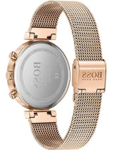 Hugo Boss Flawless Rose Gold Mesh Women's Watch 1502553 - Watches of America #3