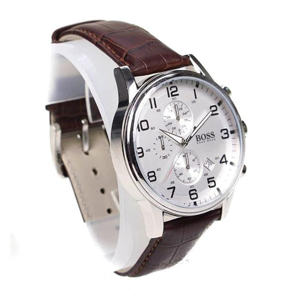 Hugo Boss Aeroliner Chronograph Silver Dial Men's Watch 1512447 - Watches of America #3