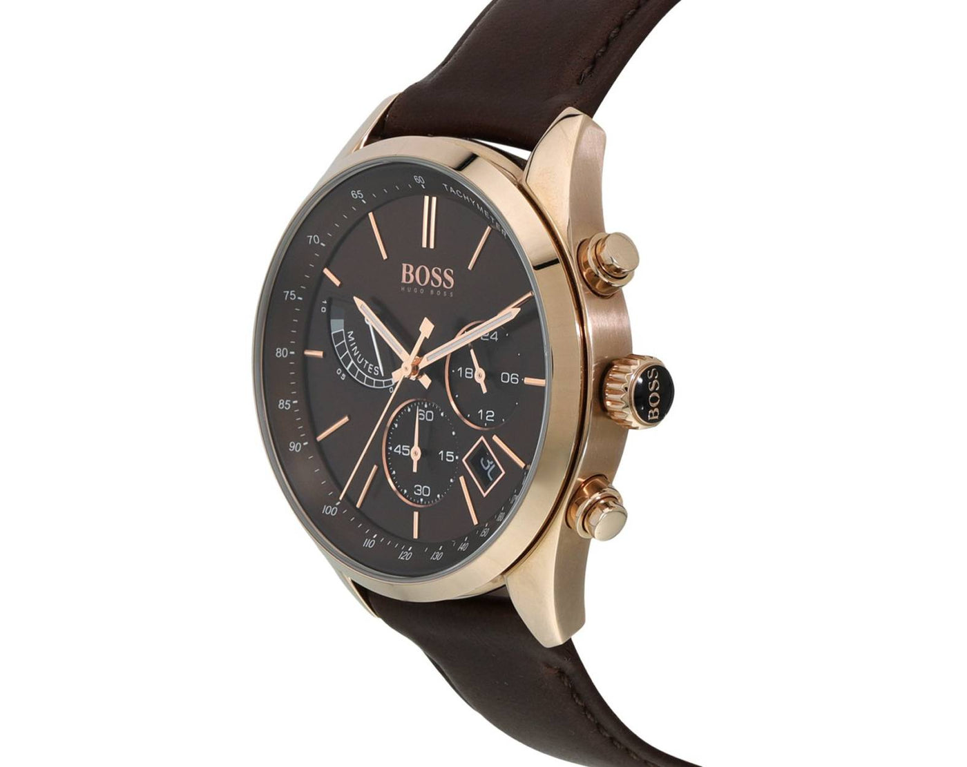 Hugo Boss Mens Chronograph Quartz Leather Strap Watch Hugo Boss Mens Chronograph Quartz Leather Strap Watch