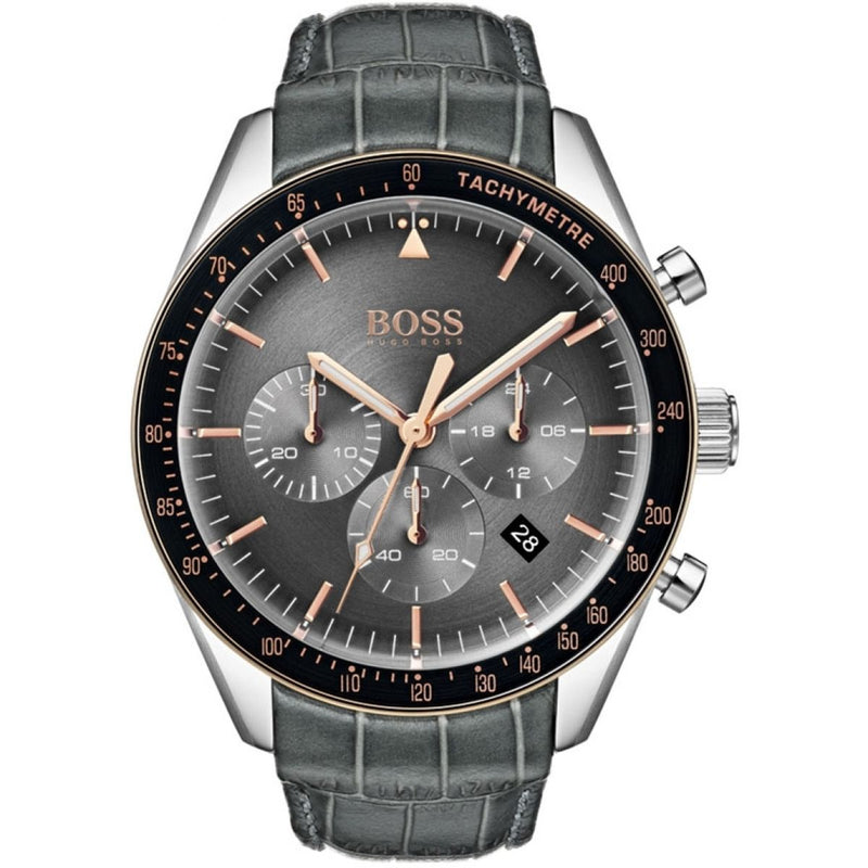 Hugo Boss Trophy Chronograph Grey Dial Men's Watch #1513628 - Watches of America