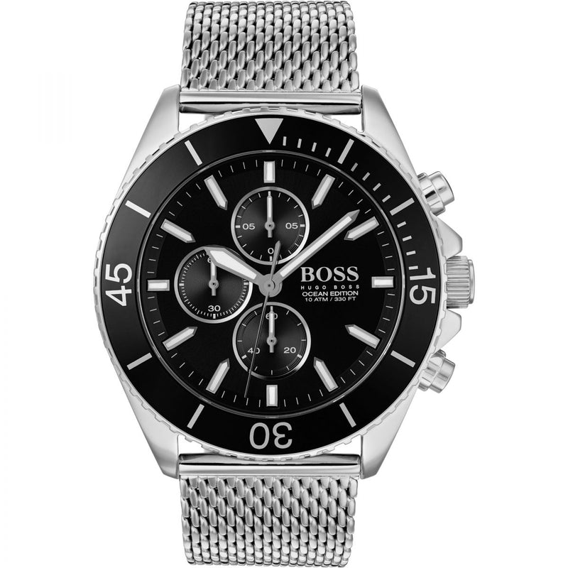 Hugo Boss Ocean Edition Chronograph Black Dial Men's Watch #1513701 - Watches of America