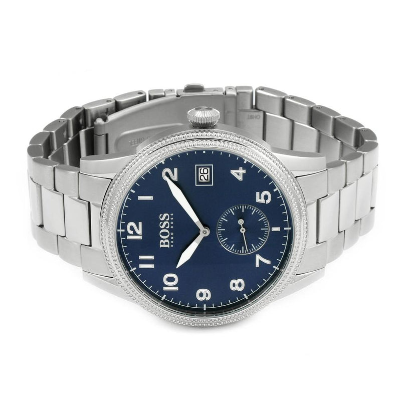 Hugo Boss Blue Dial Silver Men's Watch#1513707 - Watches of America #2