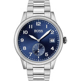 Hugo Boss Blue Dial Silver Men's Watch #1513707 - Watches of America