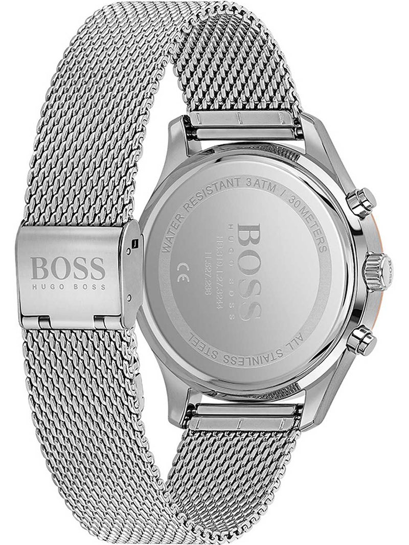 Hugo Boss Associate Silver Mesh Men's Watch 1513805 - Watches of America #3